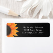 シャルボードサンフラワーカ素朴ントリーブライダルシャワー ラベル (インサイチュ)