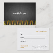 シャルボードシェブロンサロン及びスパギフト券 割引カード (正面/裏面)