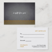 シャルボードシェブロンサロン及びスパギフト券 割引カード (正面/裏面)