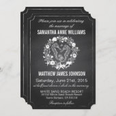 シャルボードシーホースシーシェル結婚ズ 招待状 (正面/裏面)