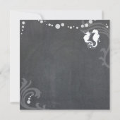 シャルボードシーホースビーチブライダルシャワー 招待状 (裏面)