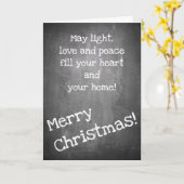 シャルボードスタイルのクリスマスモチーフ – クリスマスカード カード (黄色い花)