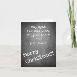 シャルボードスタイルのクリスマスモチーフ – クリスマスカード カード