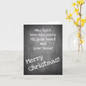 シャルボードスタイルのクリスマスモチーフ – クリスマスカード カード (黄色い花)