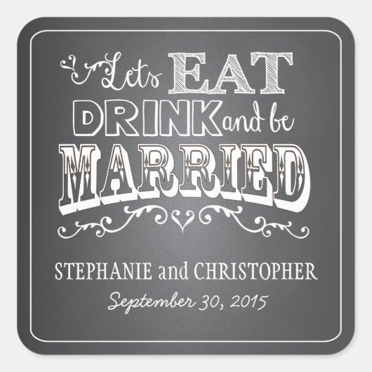 シャルボードスタイルパーソナライズされたフライトステッカー スクエアシール (正面)