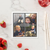 シャルボードスタイルフォトコラージュforバースデーパーティー スタンダードカクテルナプキン (インサイチュ)