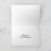 シャルボードスタイルメリーブライトホリデークリスマス カード (内部)