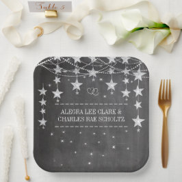 シャルボードスターズファンシー縁どスタイル ペーパープレート