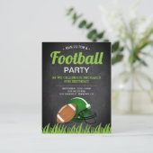 シャルボードスポーツキッズサッカーバースデーパーティー インビテーションポストカード (スタンド正面)