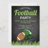 シャルボードスポーツキッズサッカーバースデーパーティー 招待状 (正面)