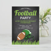 シャルボードスポーツキッズサッカーバースデーパーティー 招待状 (スタンド正面)