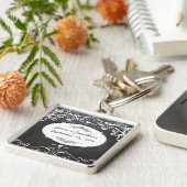 シャルボードタイポグラフィウェディング キーホルダー (側面)