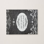 シャルボードタイポグラフィウェディング ジグソーパズル (横)