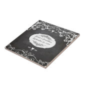 シャルボードタイポグラフィウェディング タイル (側面)