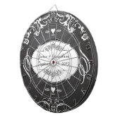 シャルボードタイポグラフィウェディング ダーツボード (正面右)