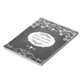 シャルボードタイポグラフィウェディング ノートパッド (回転)