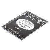 シャルボードタイポグラフィウェディング ノートブック (左側)