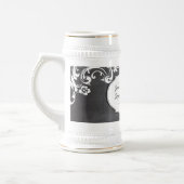 シャルボードタイポグラフィウェディング ビールジョッキ (左)