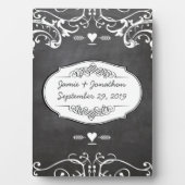 シャルボードタイポグラフィウェディング フォトプラーク (正面)