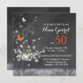 シャルボードダンデロン50th誕生日パーティー 招待状 (正面/裏面)