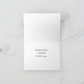 シャルボードティール（緑がかった色）スパークリー名ロゴバルミツワー ノートカード (内部)