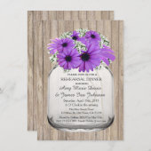 シャルボードデイジーリハーサル夕食招待状デイジー3 招待状 (正面/裏面)