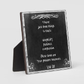 シャルボードデザインウィズラオツ感動的引用文 フォトプラーク (正面)