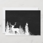 シャルボードトナカイ結婚クリスマス | 花嫁介添人 招待状 (裏面)