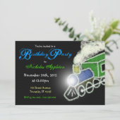 シャルボードトレインボーイズバースデーパーティ招待状 招待状 (スタンド正面)