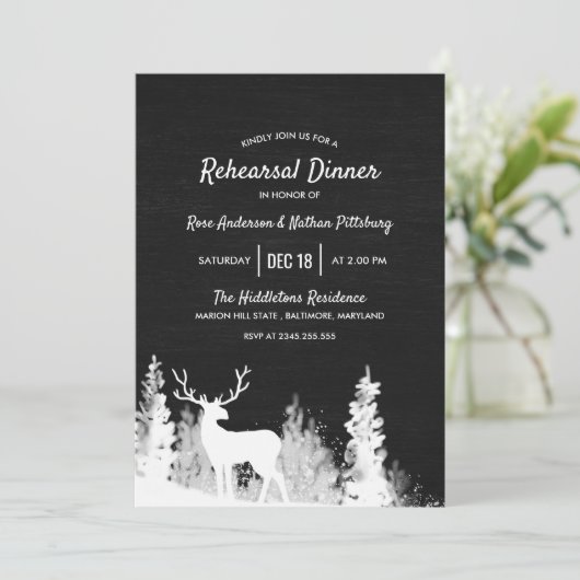 シャルボードトレンディアクリスマスリハーサルディナー 招待状 (スタンド正面)