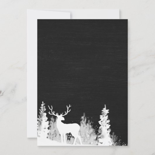 シャルボードトレンディアクリスマスリハーサルディナー 招待状 (裏面)