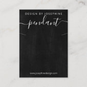 シャルボードネックレスペンダントディスプレイ 名刺 (正面)