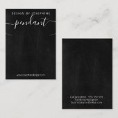 シャルボードネックレスペンダントディスプレイ 名刺 (正面/裏面)