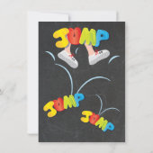 シャルボードバウンスハウスバイルトデイパーティーの招待 招待状 (裏面)