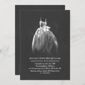 シャルボードバチェロレッテエレガントなウェディングガウン 招待状 (正面/裏面)