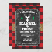 シャルボードバッファロープラディフランネル&フロストホリデー 招待状 (正面/裏面)