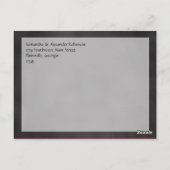 シャルボードパームツリービーチ結婚式ありがとう ポストカード (裏面)