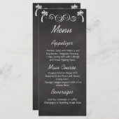 シャルボードパームツリービーチ結婚式披露宴メニュー メニュー (正面/裏面)