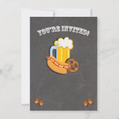 シャルボードビールブラッツオクトバーフェストパーティー招待状 招待状 (裏面)