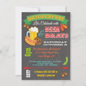 シャルボードビールブラッツオクトバーフェストパーティー招待状 招待状 (正面)