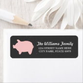 シャルボードピギー住所 シール/ピンク ラベル (インサイチュ)