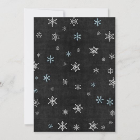 シャルボードピネコーンクリスマスパーティの招待状 招待状 (裏面)