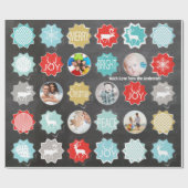 シャルボードファミリー写真クリスマストナカイ ラッピングペーパー (フラット)