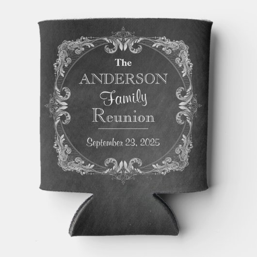 シャルボードファミリー懇親会タイポグラフィ 缶クーラー (正面)