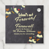 シャルボードファラ退職した先生パーティー フェイバータグ (裏面)