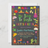 シャルボードフィエスタ誕生日招待状メキシコ 招待状 (正面)