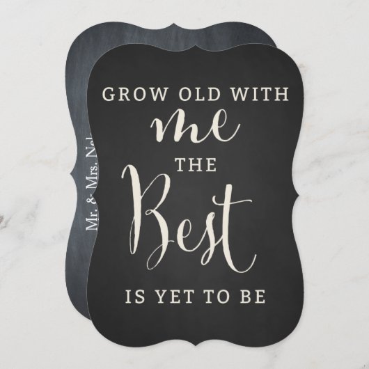 シャルボードフォーエバー&常時結婚式招待状 招待状 (正面/裏面)