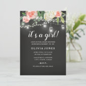 シャルボードフローラバックヤードベビーシャワー招待状 招待状 (スタンド正面)