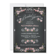 シャルボードフローラブライダルシャワーシックヴィンテージ