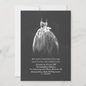 シャルボードブライダルシャワーエレガントウェディングガウン 招待状 (正面)